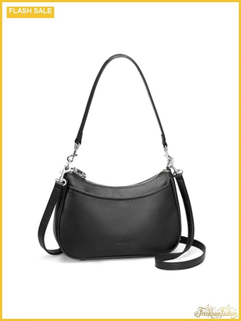 Genuine Leather Anti-Theft Crossbody Hobo Bag Women Shoulder Purse with Lock, 2